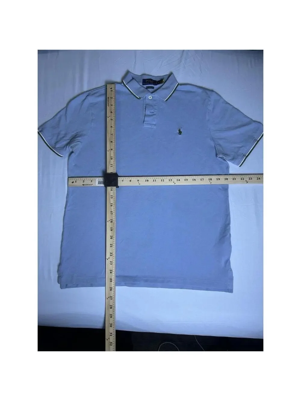 Polo Ralph Lauren Classic Fit Polo Shirt Mens Size Medium Light Blue